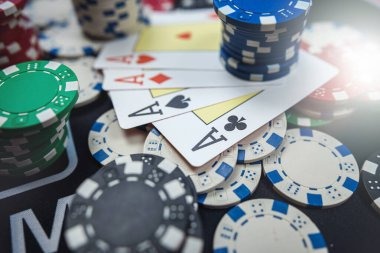Baccarat dealer dealing cards
